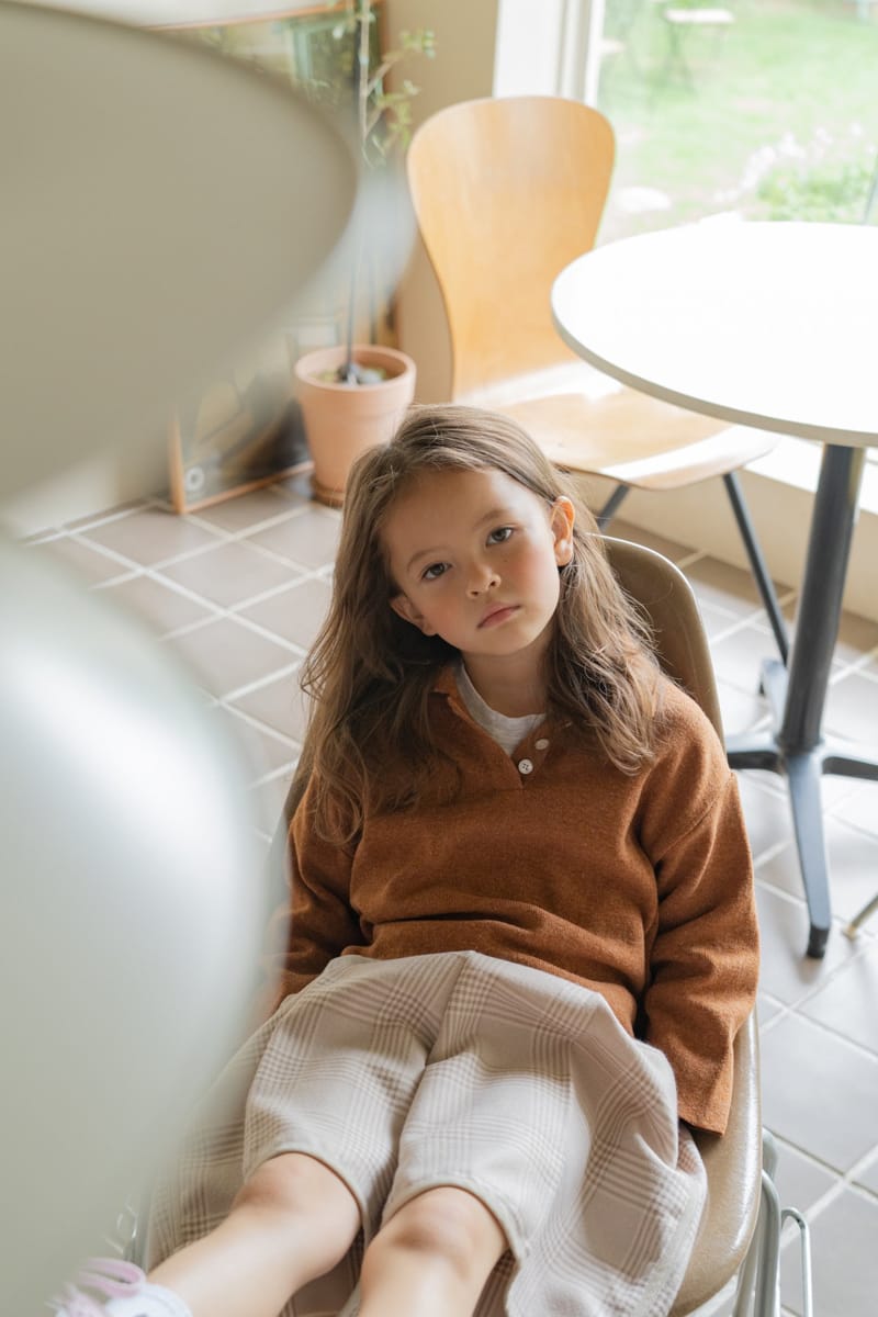 PAPER STUDIOS - Korean Children Fashion - #Kfashion4kids - Caramel Collar Knit Pullover - 4