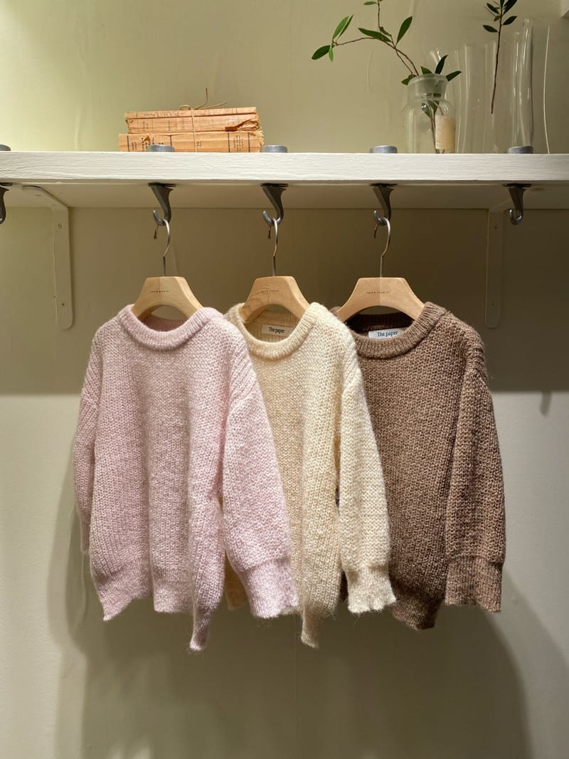 PAPER STUDIOS - Korean Children Fashion - #Kfashion4kids - Mohair Round Knit Pullover - 11