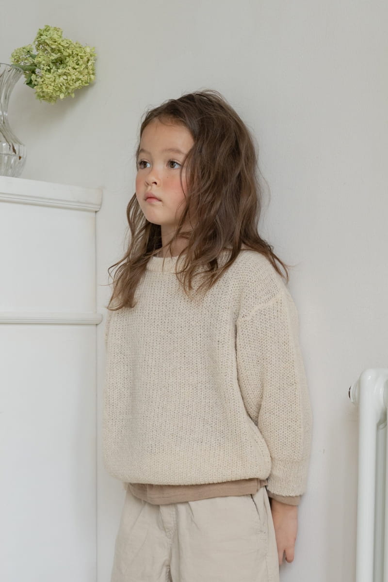 PAPER STUDIOS - Korean Children Fashion - #Kfashion4kids - Mohair Round Knit Pullover - 3