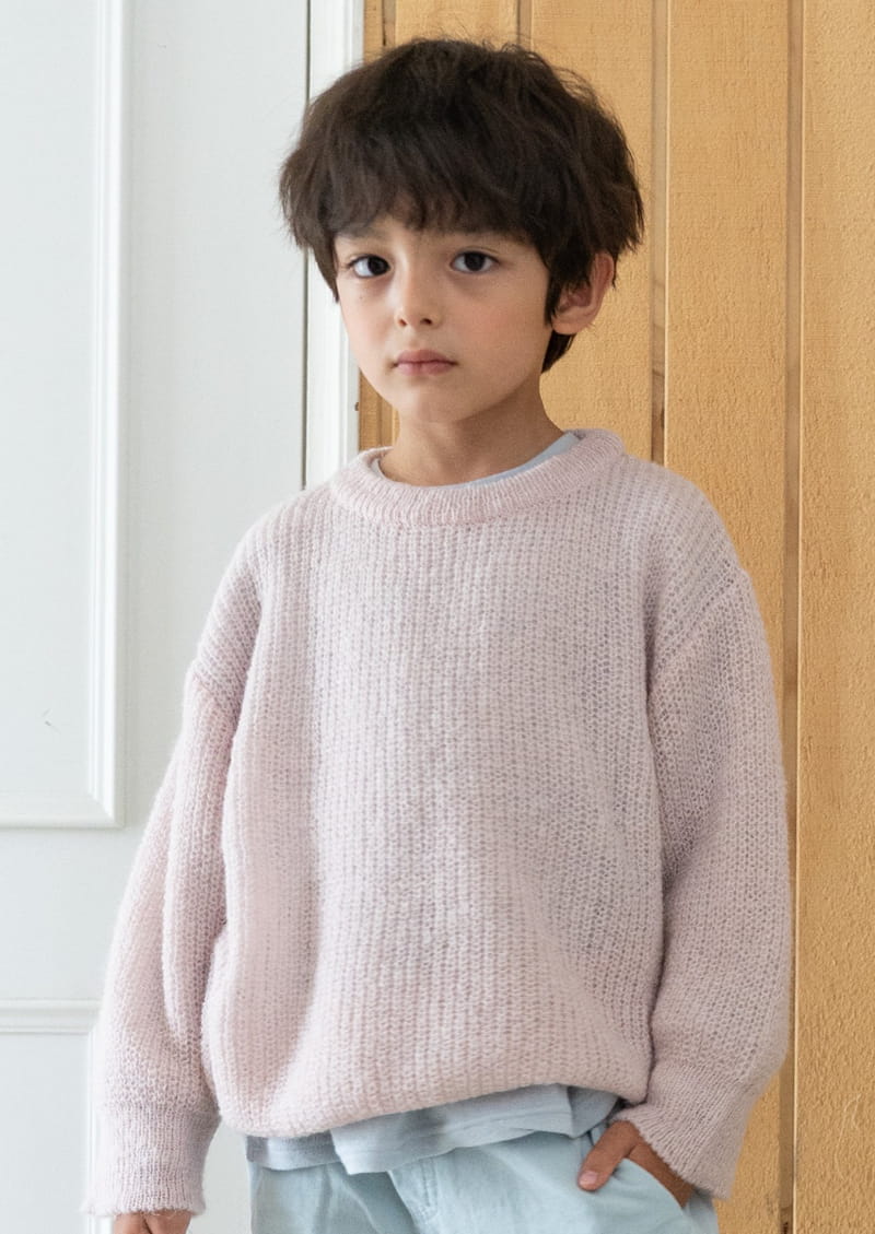 PAPER STUDIOS - Korean Children Fashion - #Kfashion4kids - Mohair Round Knit Pullover - 6