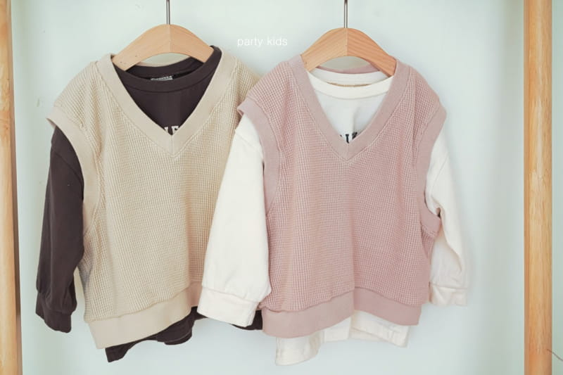 PARTY KIDS - Korean Children Fashion - #Kfashion4kids - Waffle Vest - 2