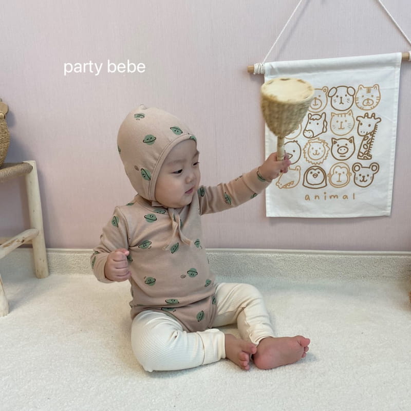 PARTY KIDS - Korean Children Fashion - #Kfashion4kids - Planet Romper with Bonnet - 4