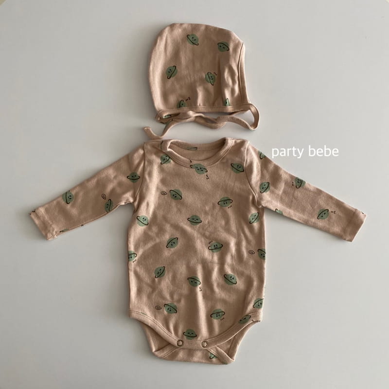 PARTY KIDS - Korean Children Fashion - #Kfashion4kids - Planet Romper with Bonnet - 9