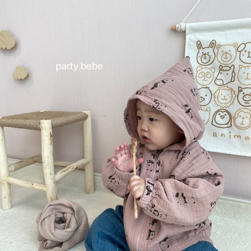 PARTY KIDS - Korean Children Fashion - #Kfashion4kids - Bebe Fanda Hood Zip-up Jacket