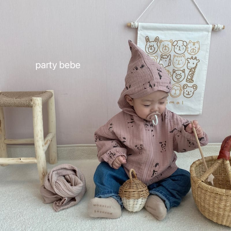 PARTY KIDS - Korean Children Fashion - #Kfashion4kids - Bebe Fanda Hood Zip-up Jacket - 3