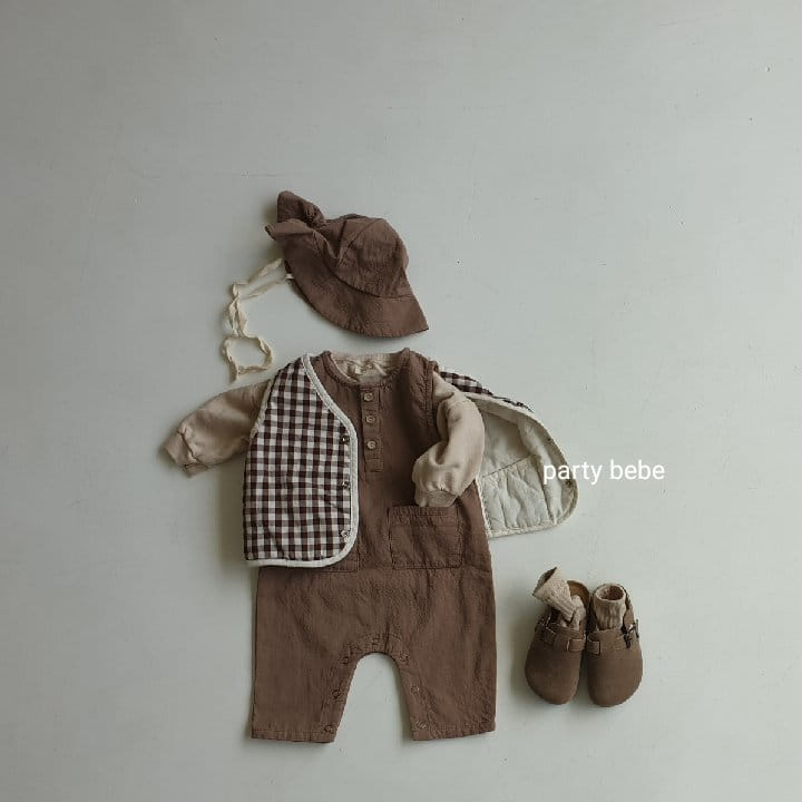PARTY KIDS - Korean Children Fashion - #Kfashion4kids - Check Choco Vest - 11