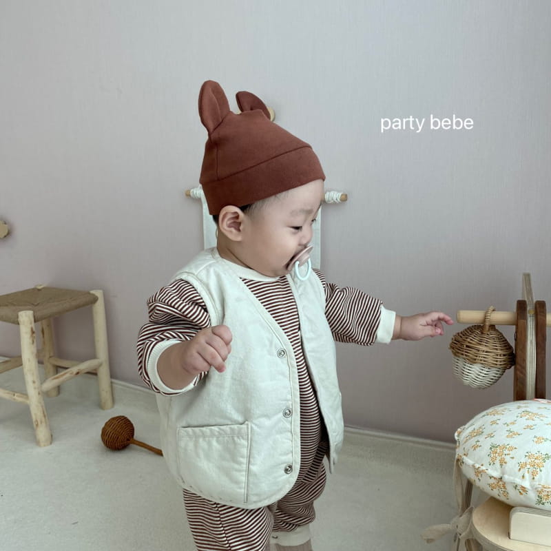 PARTY KIDS - Korean Children Fashion - #Kfashion4kids - Check Choco Vest - 2