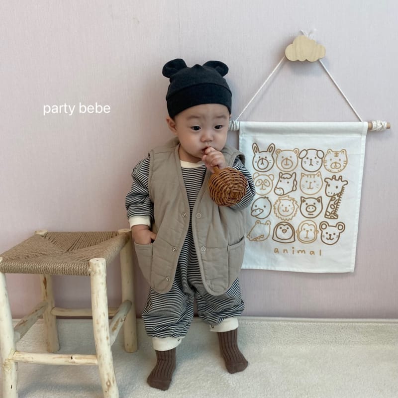 PARTY KIDS - Korean Children Fashion - #Kfashion4kids - Check Choco Vest - 3