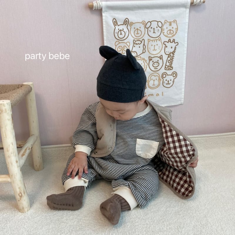 PARTY KIDS - Korean Children Fashion - #Kfashion4kids - Check Choco Vest - 7