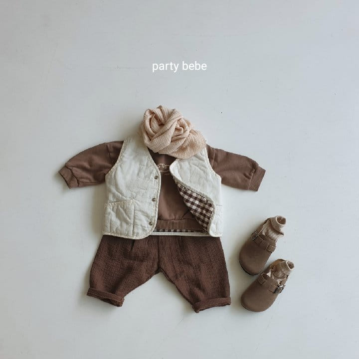 PARTY KIDS - Korean Children Fashion - #Kfashion4kids - Check Choco Vest - 9