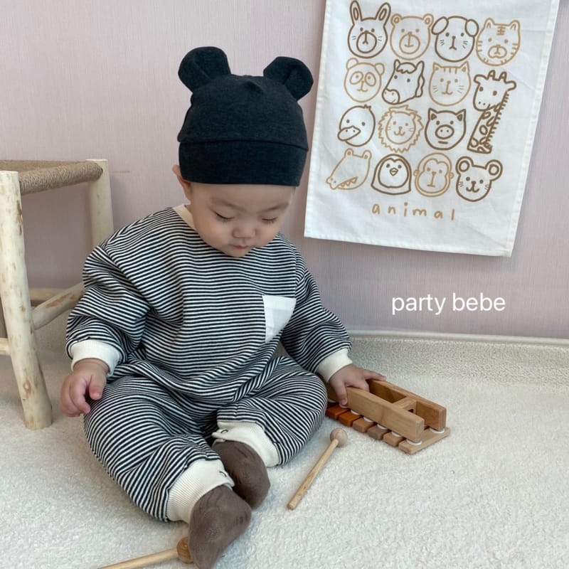 PARTY KIDS - Korean Children Fashion - #Kfashion4kids - Jerry Bodysuit with Beanie - 2