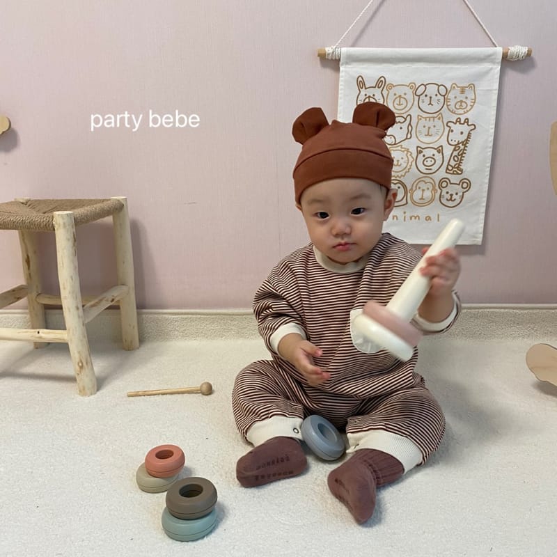 PARTY KIDS - Korean Children Fashion - #Kfashion4kids - Jerry Bodysuit with Beanie - 3