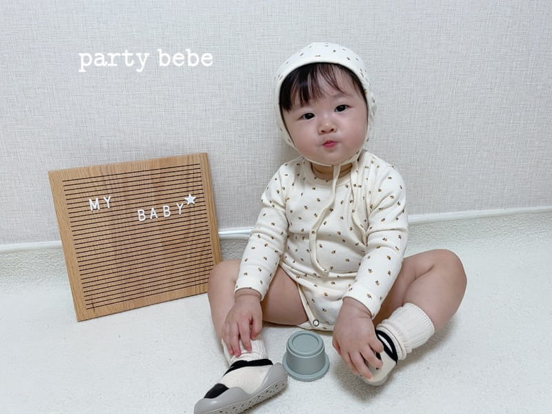 PARTY KIDS - Korean Children Fashion - #Kfashion4kids - Small Flower Romper with Bonnet - 10