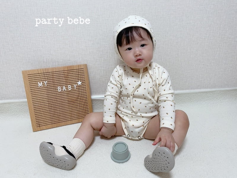 PARTY KIDS - Korean Children Fashion - #Kfashion4kids - Small Flower Romper with Bonnet - 11