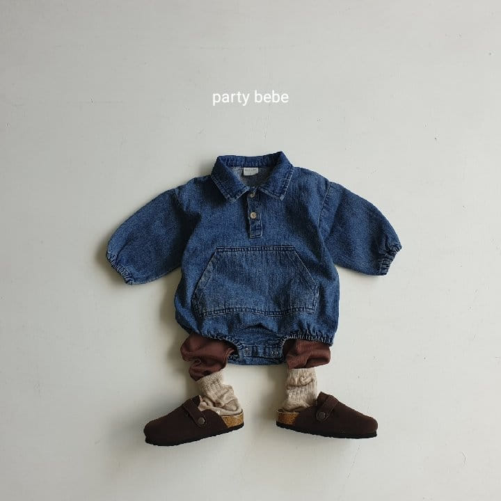PARTY KIDS - Korean Children Fashion - #Kfashion4kids - Aiden Denim Bodysuit - 8