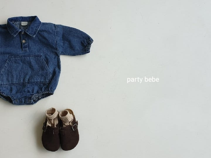PARTY KIDS - Korean Children Fashion - #Kfashion4kids - Aiden Denim Bodysuit - 9
