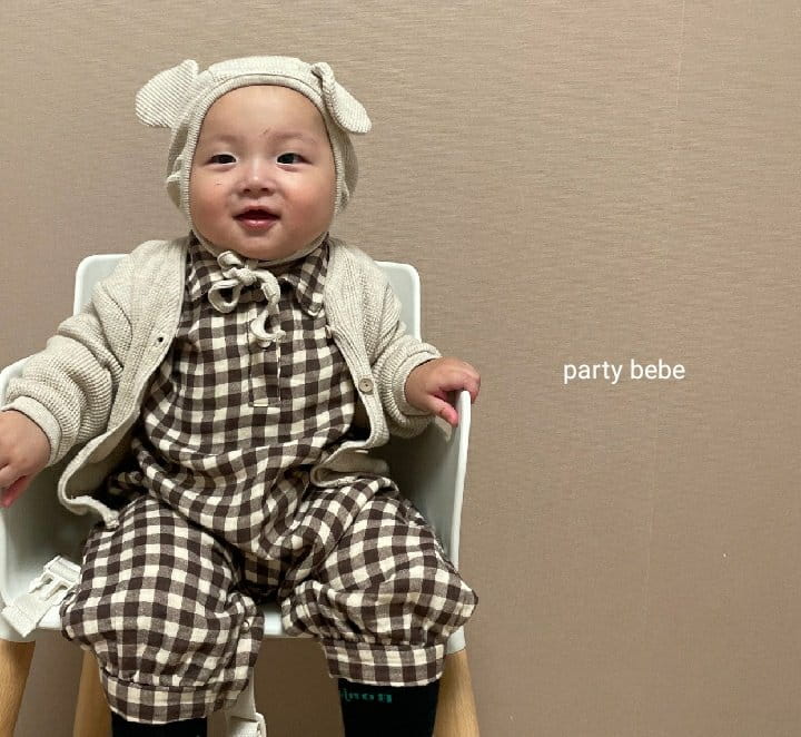 PARTY KIDS - Korean Children Fashion - #Kfashion4kids - Army Check Romper - 12