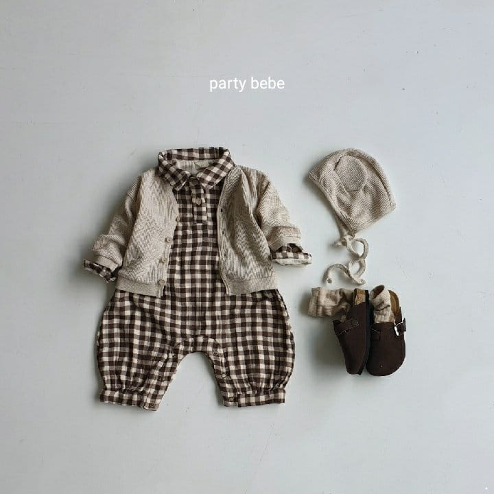 PARTY KIDS - Korean Children Fashion - #Kfashion4kids - Army Check Romper - 8