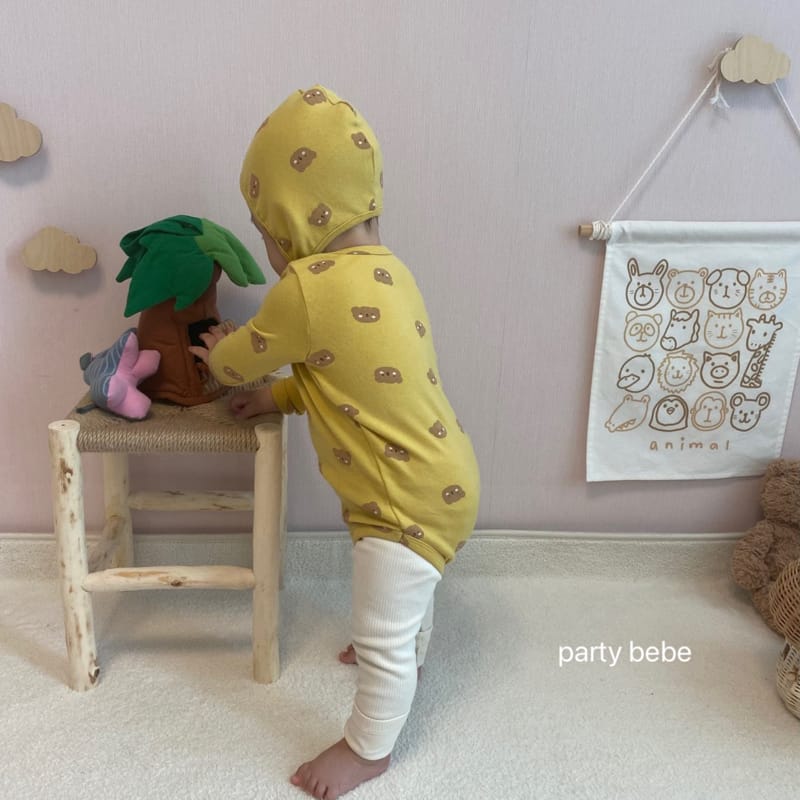 PARTY KIDS - Korean Children Fashion - #Kfashion4kids - Touch Bear Romper with Bonnet - 5