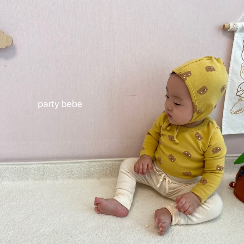 PARTY KIDS - Korean Children Fashion - #Kfashion4kids - Touch Bear Romper with Bonnet - 7