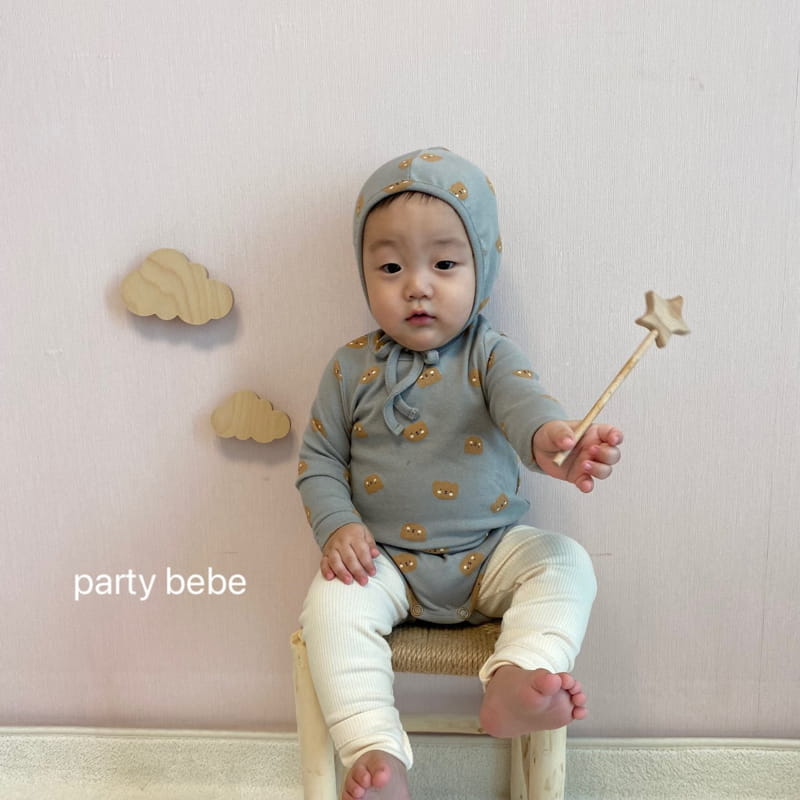 PARTY KIDS - Korean Children Fashion - #Kfashion4kids - Touch Bear Romper with Bonnet - 8