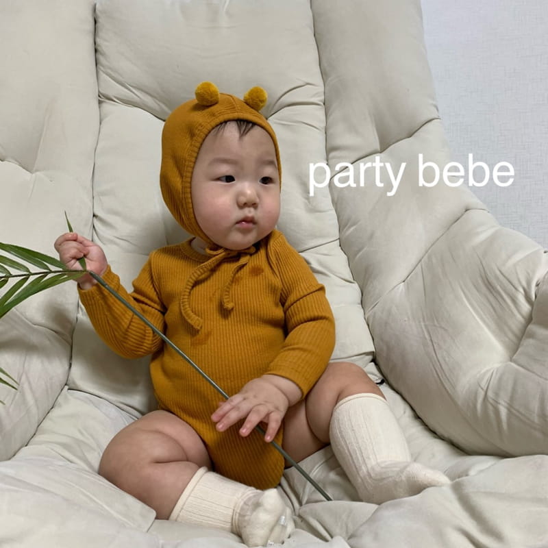 PARTY KIDS - Korean Children Fashion - #Kfashion4kids - Bebe Scon Romper with Bonnet - 10