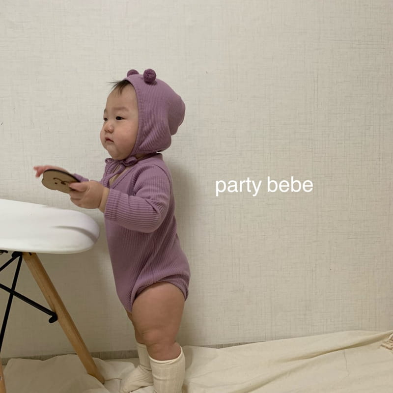 PARTY KIDS - Korean Children Fashion - #Kfashion4kids - Bebe Scon Romper with Bonnet - 11