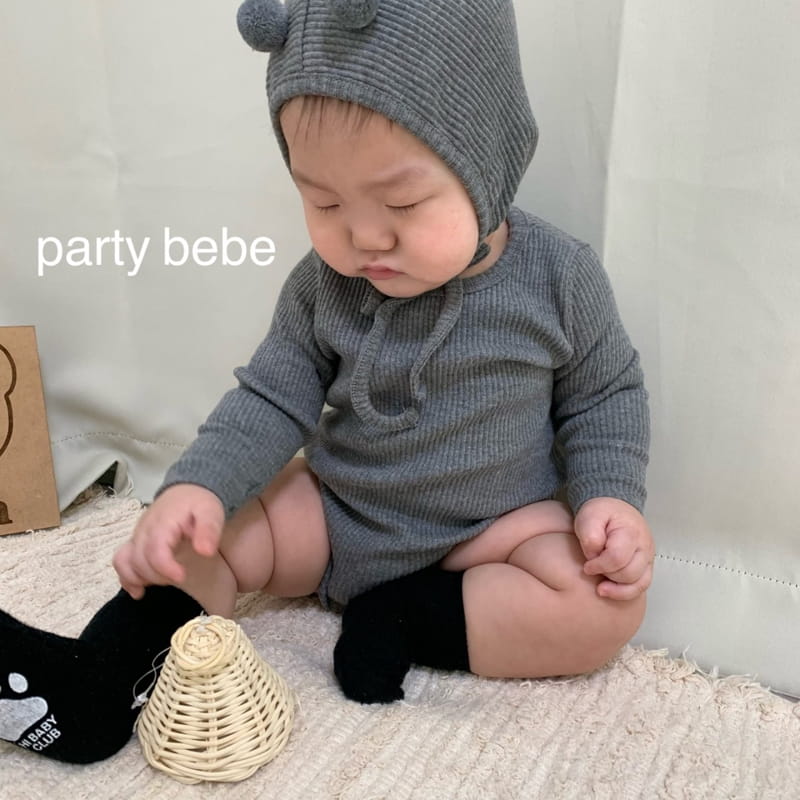 PARTY KIDS - Korean Children Fashion - #Kfashion4kids - Bebe Scon Romper with Bonnet - 5