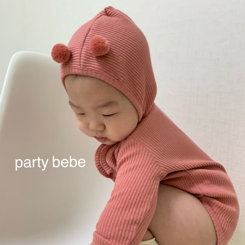 PARTY KIDS - Korean Children Fashion - #Kfashion4kids - Bebe Scon Romper with Bonnet - 6