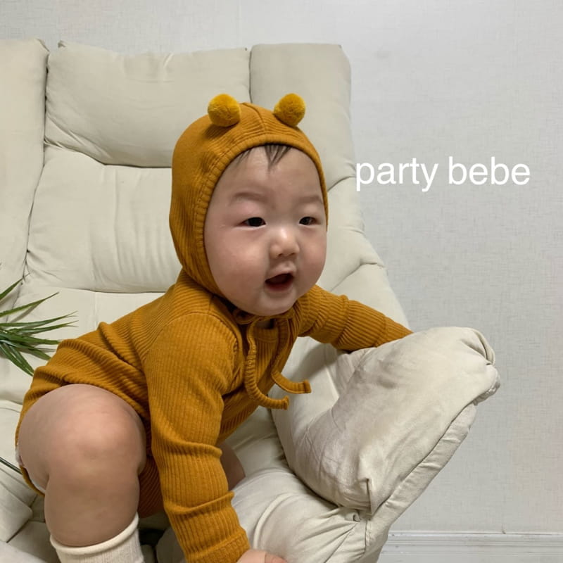 PARTY KIDS - Korean Children Fashion - #Kfashion4kids - Bebe Scon Romper with Bonnet - 9