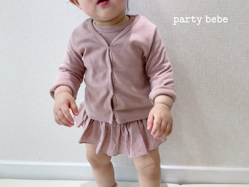 PARTY KIDS - Korean Children Fashion - #Kfashion4kids - Bebe Frill Romper with Cardigan - 10