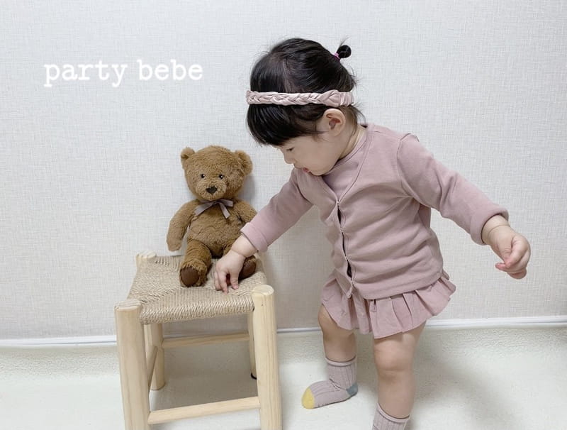 PARTY KIDS - Korean Children Fashion - #Kfashion4kids - Bebe Frill Romper with Cardigan - 12