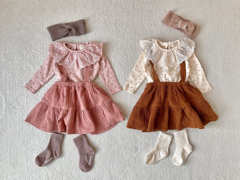 PARTY KIDS - Korean Children Fashion - #Kfashion4kids - Raina Suspender Skirt - 12