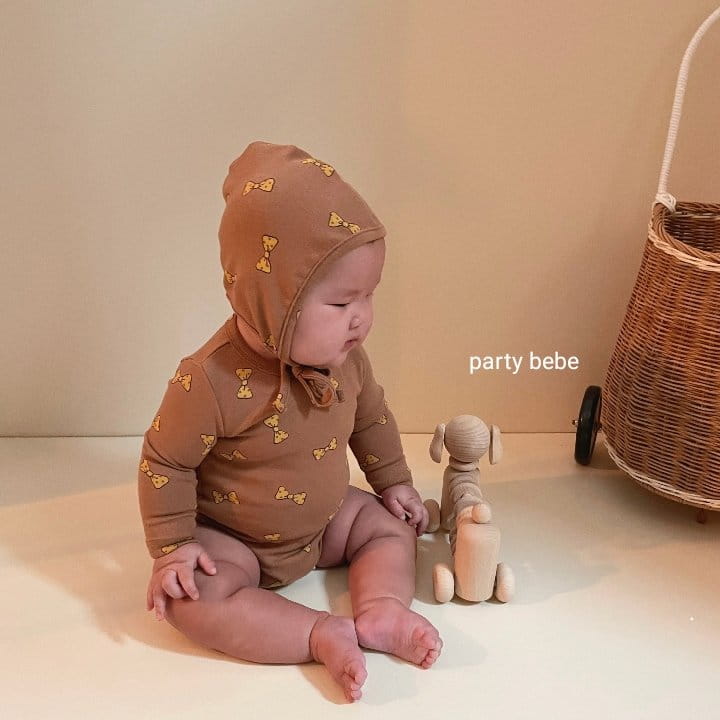 PARTY KIDS - Korean Children Fashion - #Kfashion4kids - Ribbon Romper with Bonnet - 5