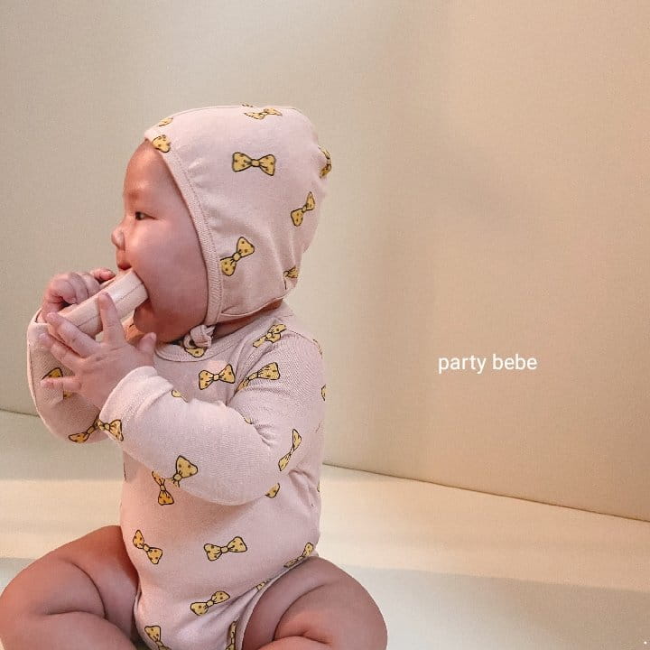 PARTY KIDS - Korean Children Fashion - #Kfashion4kids - Ribbon Romper with Bonnet - 7