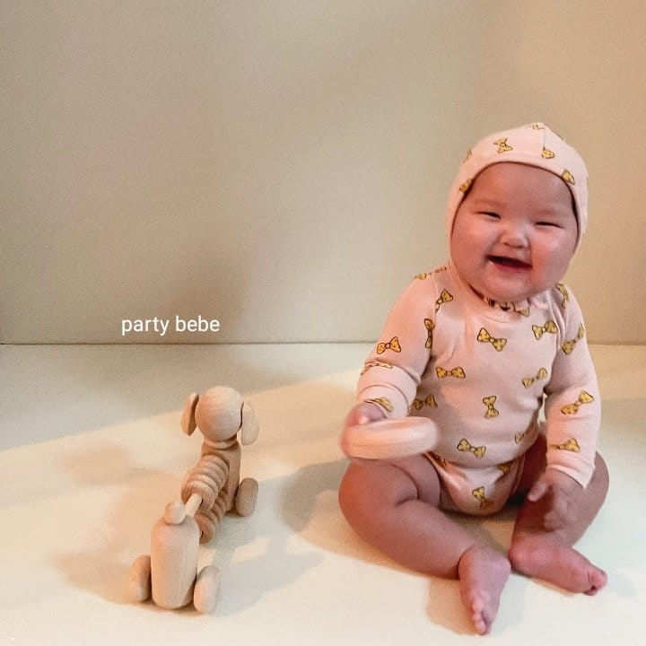 PARTY KIDS - Korean Children Fashion - #Kfashion4kids - Ribbon Romper with Bonnet - 9