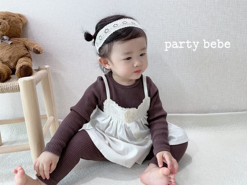 PARTY KIDS - Korean Children Fashion - #Kfashion4kids - Lace Bustier with Hairband
