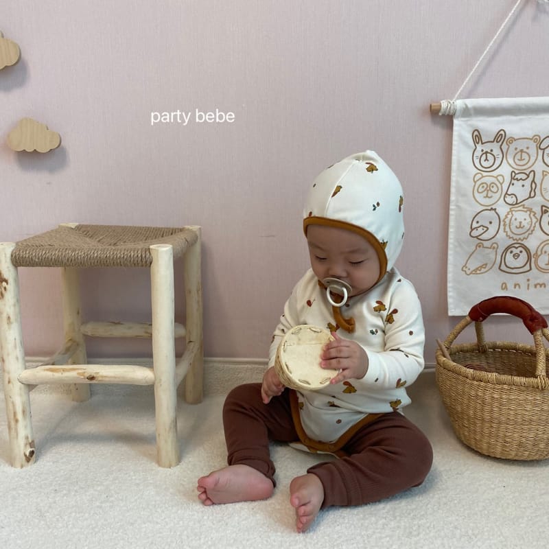 PARTY KIDS - Korean Children Fashion - #Kfashion4kids - Acorn Romper with Bonnet - 11