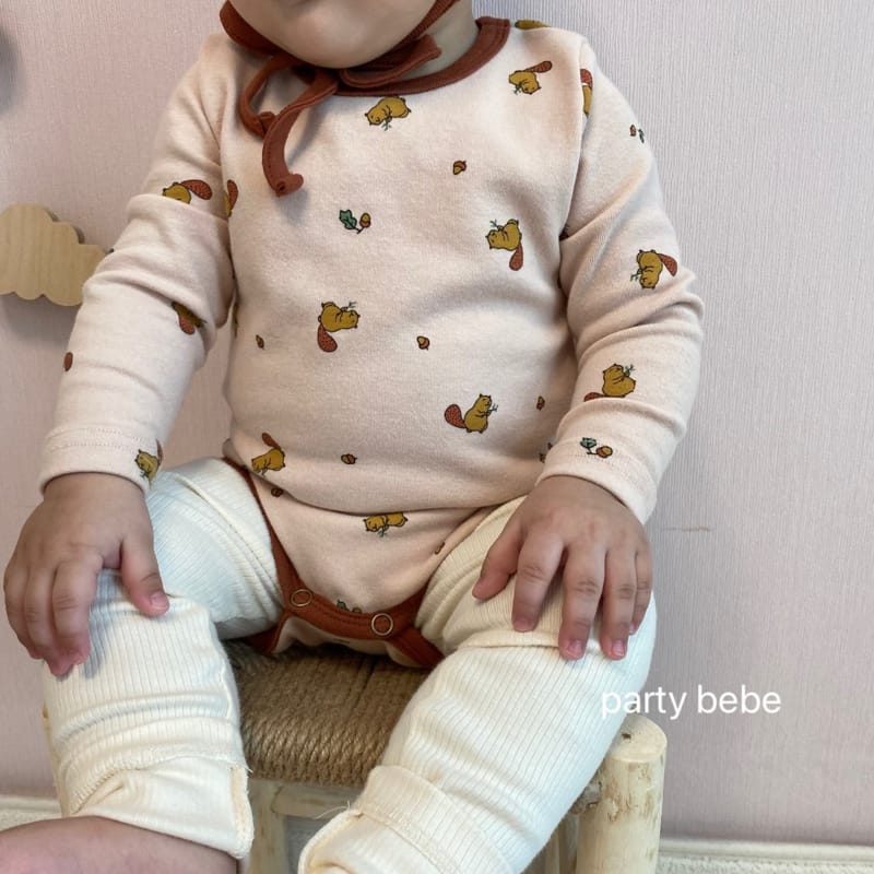 PARTY KIDS - Korean Children Fashion - #Kfashion4kids - Acorn Romper with Bonnet - 5