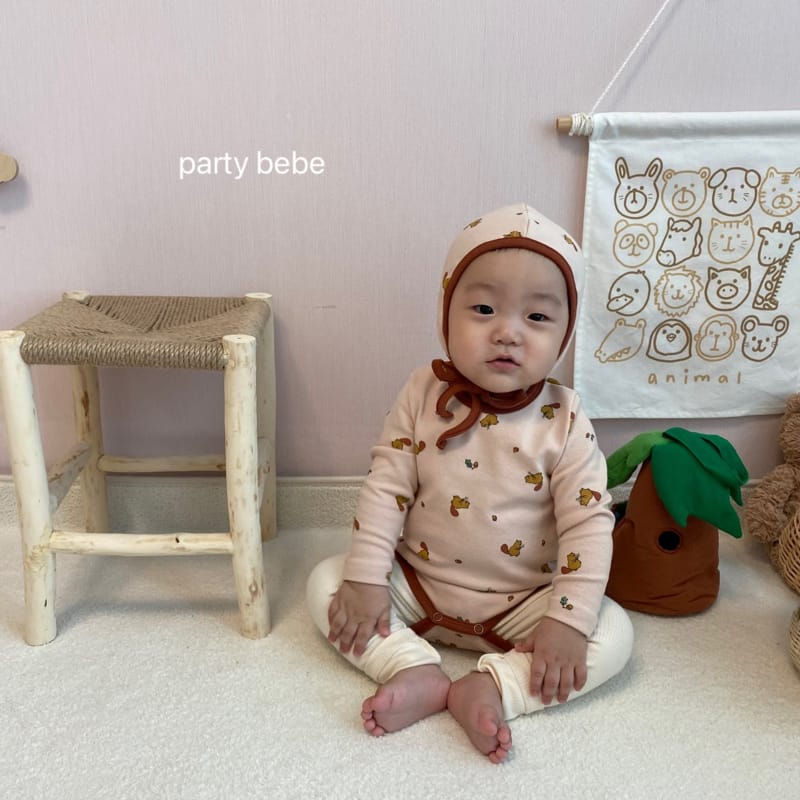 PARTY KIDS - Korean Children Fashion - #Kfashion4kids - Acorn Romper with Bonnet - 7