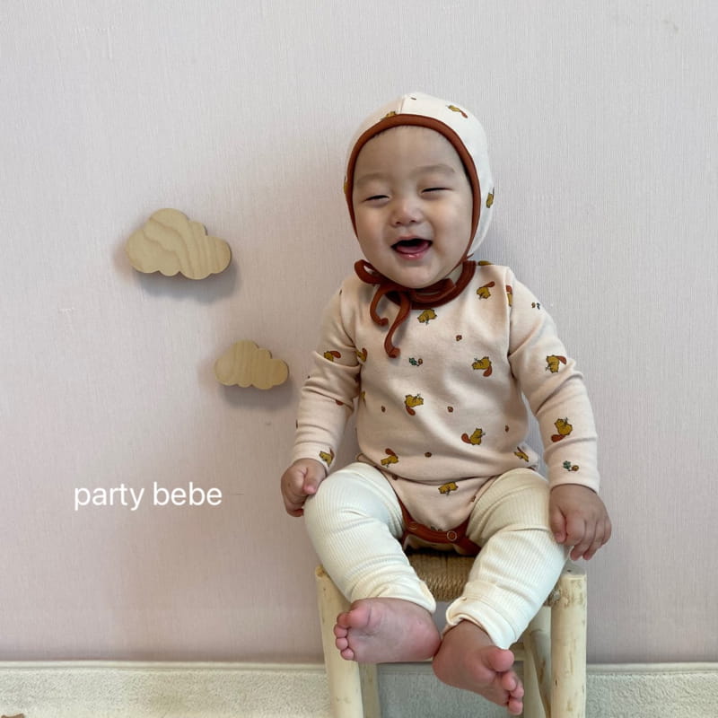PARTY KIDS - Korean Children Fashion - #Kfashion4kids - Acorn Romper with Bonnet - 8