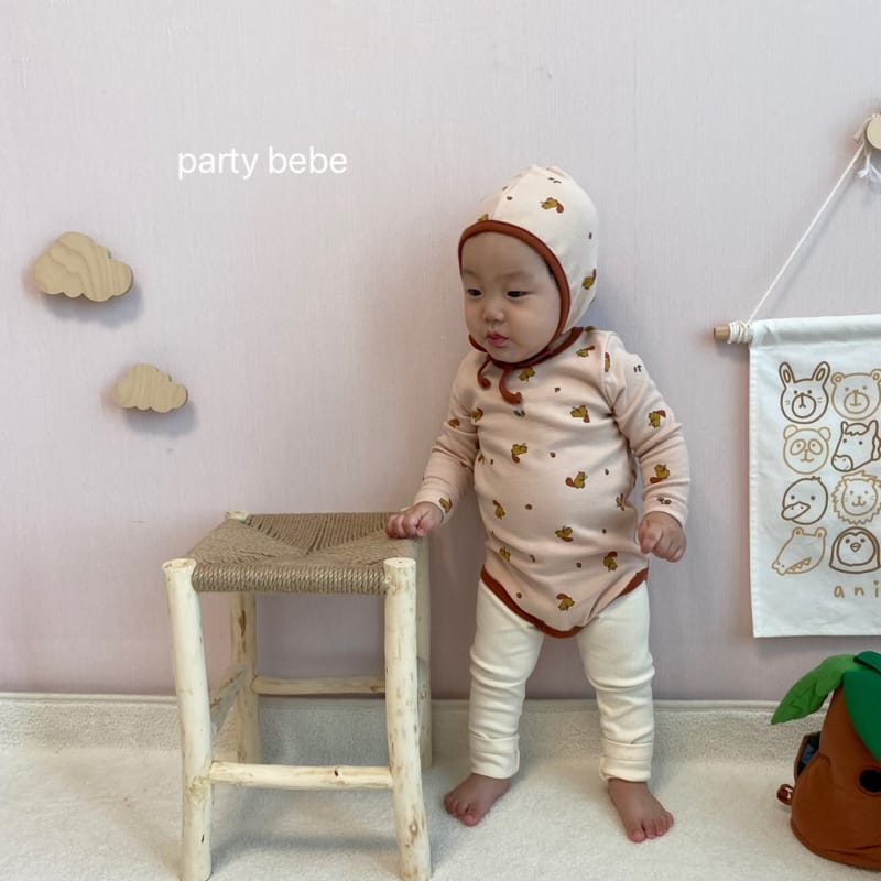 PARTY KIDS - Korean Children Fashion - #Kfashion4kids - Acorn Romper with Bonnet - 9