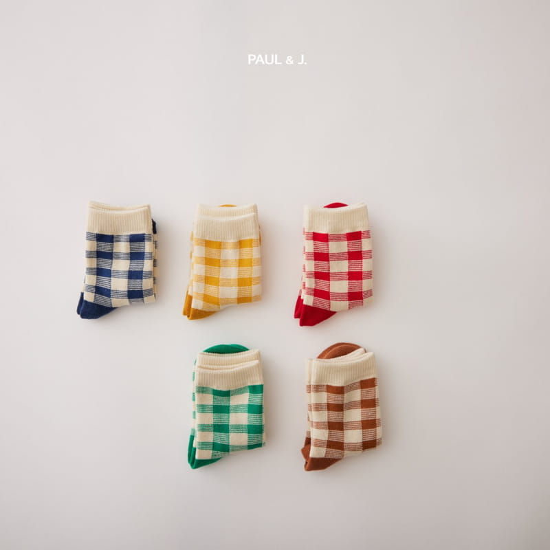 PAUL & J - Korean Children Fashion - #Kfashion4kids - Latte Socks [set of 5] - 2