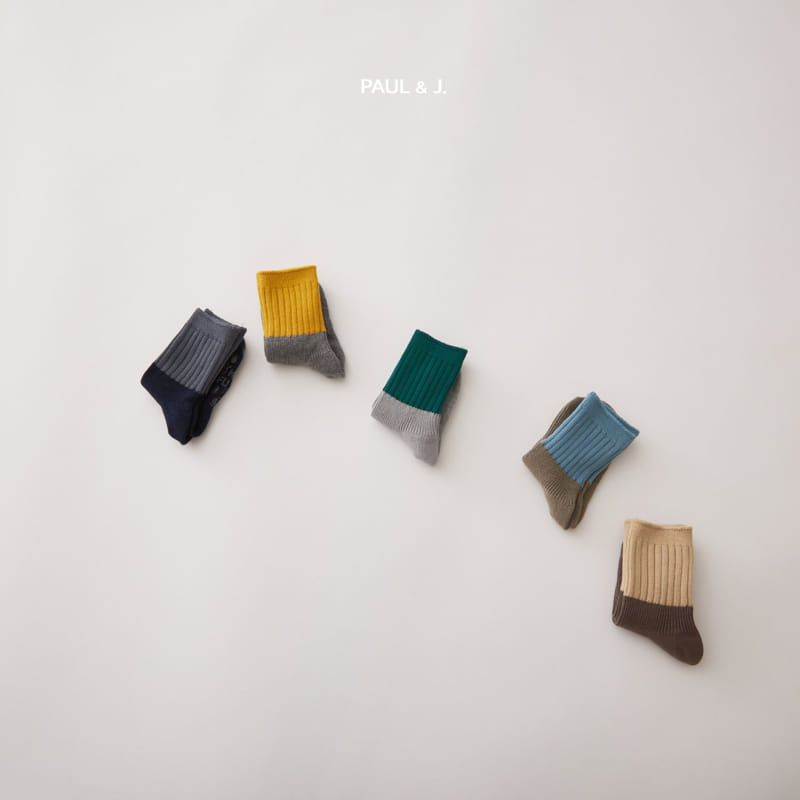 PAUL & J - Korean Children Fashion - #Kfashion4kids - True Colored Socks [set of 5]