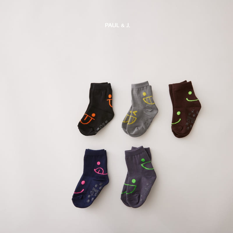 PAUL & J - Korean Children Fashion - #Kfashion4kids - Try Socks [set of 5]