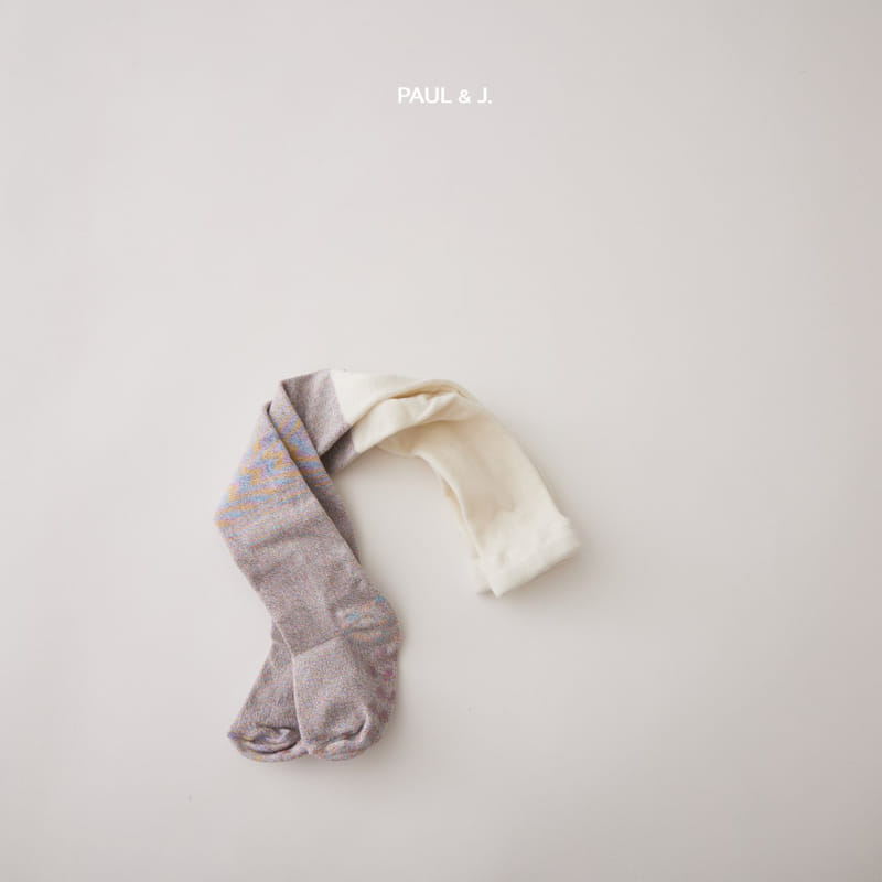 PAUL & J - Korean Children Fashion - #Kfashion4kids - Two Tone Pearl Tights - 3
