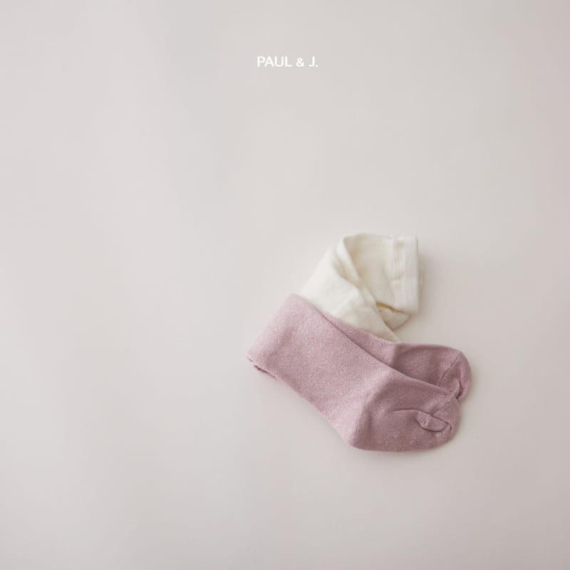 PAUL & J - Korean Children Fashion - #Kfashion4kids - Two Tone Pearl Tights - 6