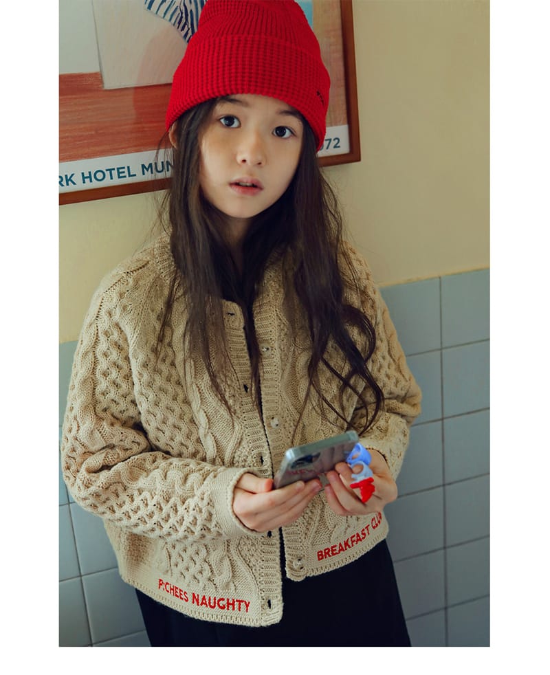 PEACH-CREAM - Korean Children Fashion - #Kfashion4kids - Lenon Cardigan