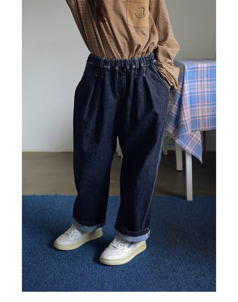 PEACH-CREAM - Korean Children Fashion - #Kfashion4kids - Fallin Denim Pants