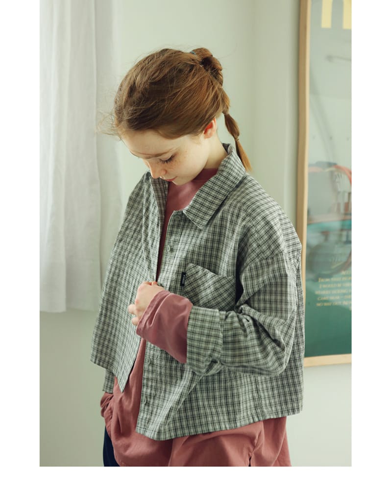 PEACH-CREAM - Korean Children Fashion - #Kfashion4kids - Pino Crop Shirt